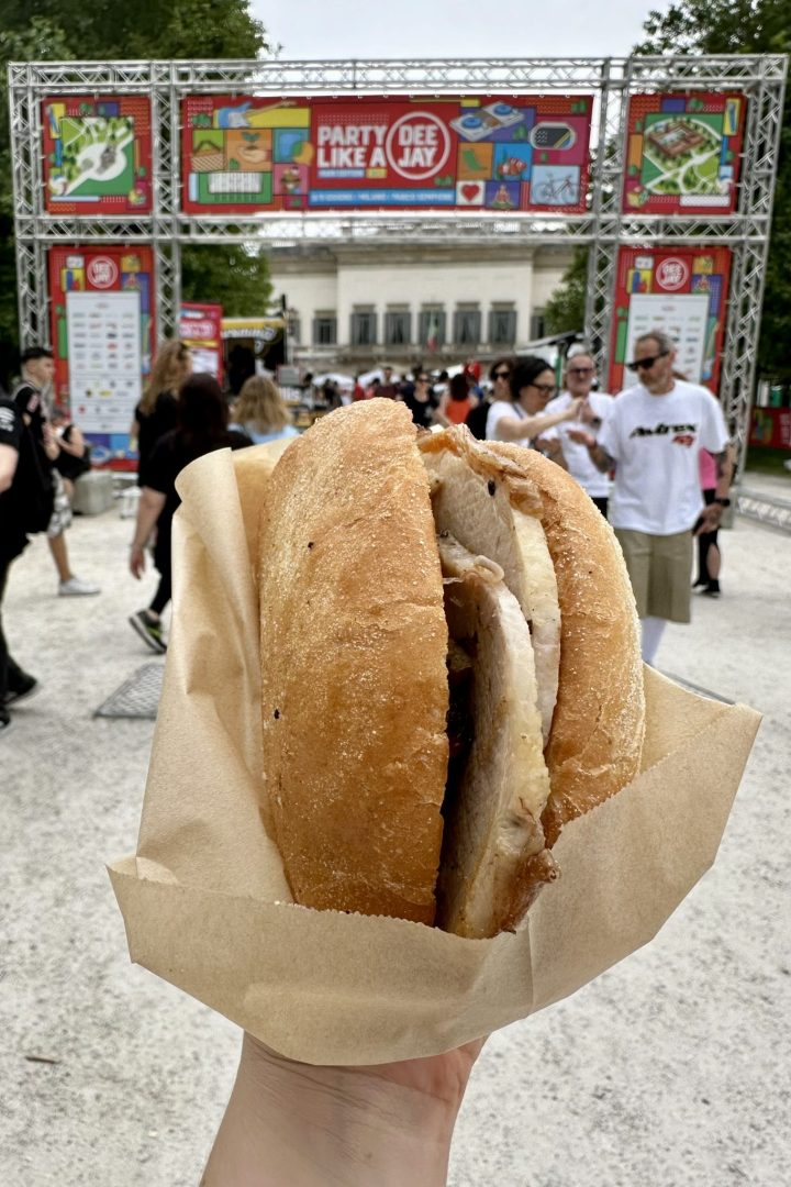 La porchetta Nannì a Radio DeeJay